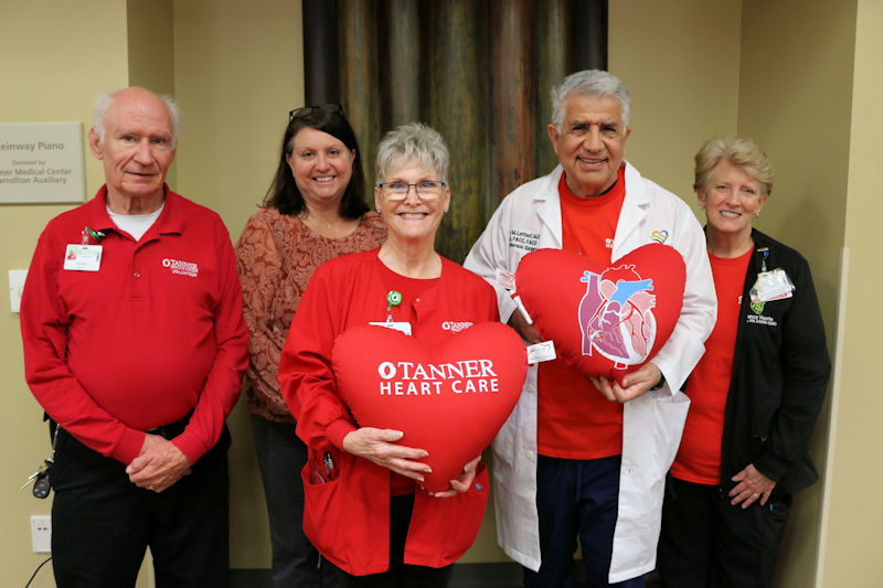 Tanner Volunteers Gift Heartshaped Pillows to Openheart Patients